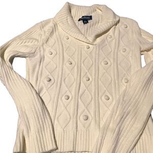 Evan Picone size  small ivory sweater like new